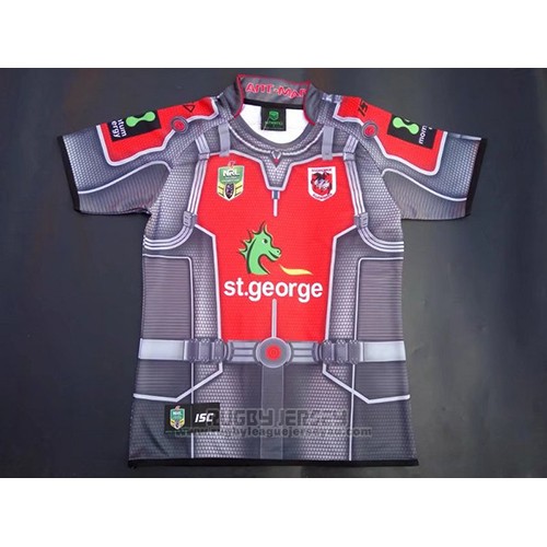 St George Illawarra Dragons Ant Man Marvel Rugby Jersey 2017 Gray